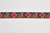 35 mm Ethnic Floral  Woven Webbing Trim