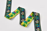 35 mm Ethnic Floral  Woven Webbing Trim