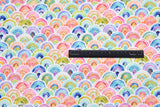 Quilted Cotton Woven Plain Textured Rainbow-2  Digital Print Fabric - D#39