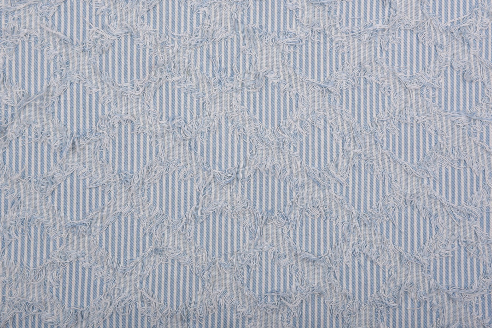 9oz Washed Frayed Anthracite Denim Jacquard Fabric – Combed