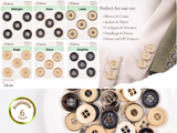 Metal Cross Detail Buttons- #37