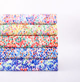 Double Layer Soft Crepe Stretch Confetti Dot Print Fabric