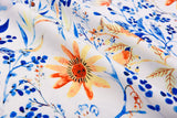 Double Layer Soft Crepe Stretch Wildflower Reverie Print Fabric-2356