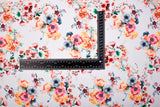 Double Layer Soft Crepe Stretch Botanical Garden Floral Print Fabric