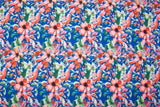 Double Layer Soft Crepe Stretch Chroma Flora Print Fabric