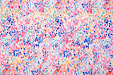 Double Layer Soft Crepe Stretch Confetti Dot Print Fabric
