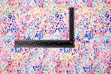 Double Layer Soft Crepe Stretch Confetti Dot Print Fabric