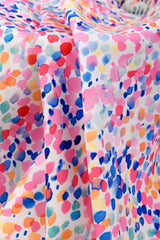 Double Layer Soft Crepe Stretch Confetti Dot Print Fabric