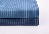 Pin Stripe Print  -  Washed Cotton Denim Chambray Fabric-20994
