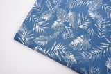 Summer Island Print -  Washed Cotton Denim Chambray Fabric-20998