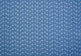 Vintage Trellis Print  -  Washed Cotton Denim Chambray Fabric-20998