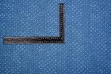 Small Polka Dot Print -  Washed Cotton Denim Chambray Fabric-20995