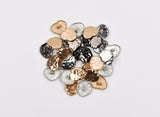 Textured Metal Shank Buttons -#1