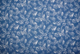 Summer Island Print -  Washed Cotton Denim Chambray Fabric-20998