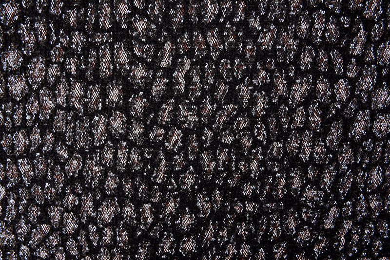 Woven Acrylic Blended Tweed Sparkling Print Fabric