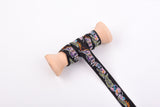 13mm Ethnic Boho Floral Jacquard Woven Webbing Trim