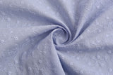 Dyed 100 % Cotton Eyelet Voile Embroidery