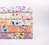 Bamboo Viscose Blend Stretch Woven Fabric – Summer Orchard Floral Print- 7068/0621