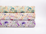 Bamboo Viscose Blend Stretch Woven Fabric – Dandelion & Wildflower Print- 7068/9575