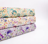 Bamboo Viscose Blend Stretch Woven Fabric – Dandelion & Wildflower Print- 7068/9575