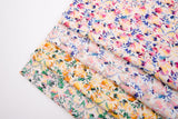 Bamboo Viscose Blend Stretch Woven Fabric – Watercolour Tropical Floral Print 7068/7050