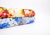 Bamboo Viscose Blend Stretch Woven Fabric – Blurred Floral Print - 7068/4735