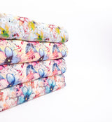 Bamboo Viscose Blend Stretch Woven Fabric – Painterly Wildflower Print 7068/6281
