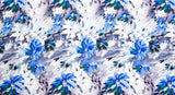 Bamboo Viscose Blend Stretch Woven Fabric – Blurred Floral Print - 7068/4735