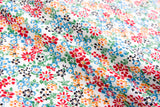 Bamboo Viscose Blend Stretch Woven Fabric – Ditsy Small Floral Print - 7068/7024