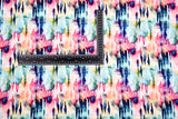 Bamboo Viscose Blend Stretch Woven Fabric – Abstract Watercolour Stripe Print 7068/9423