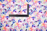 Bamboo Viscose Blend Stretch Woven Fabric – Intricate Multicoloured Floral Print- 7068/7363