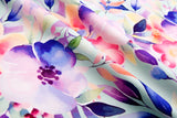 Bamboo Viscose Blend Stretch Woven Fabric – Intricate Multicoloured Floral Print- 7068/7363