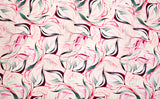 Bamboo Viscose Blend Stretch Woven Fabric – Illustrated Graphic Abstract Print- 7068/2880
