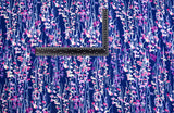 Bamboo Viscose Blend Stretch Woven Fabric – Vertical Vine Stripe Print- 7068/9128