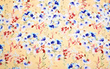 Bamboo Viscose Blend Stretch Woven Fabric – Summer Orchard Floral Print- 7068/0621
