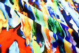 Bamboo Viscose Blend Stretch Woven Fabric – Abstract Splatter Print 7068/6612