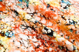 Bamboo Viscose Blend Stretch Woven Fabric – Vibrant Mosaic Print - 7068/5668