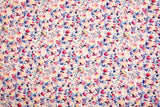 Bamboo Viscose Blend Stretch Woven Fabric – Watercolour Tropical Floral Print 7068/7050