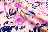 Bamboo Viscose Blend Stretch Woven Fabric – Mixed Botanical Sprigs Print - 7068/0265