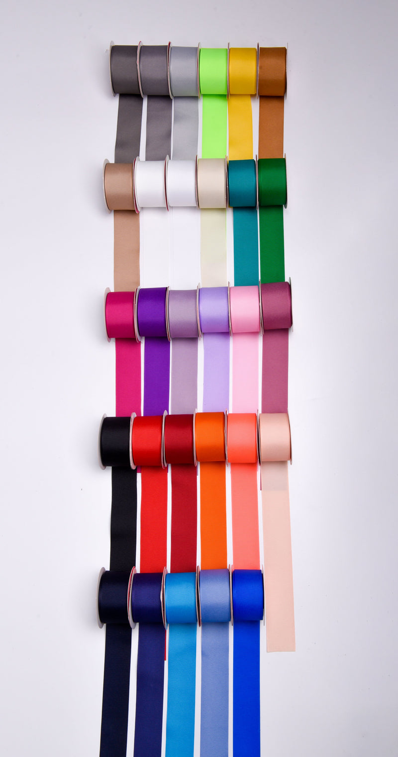 Grosgrain Ribbon - 16mm, 25mm, 38mm (10 yards roll) - G.k Fashion Fabrics