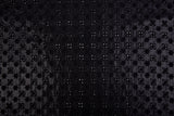 PU Leather Eyelet  Embroidery fabric