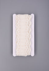 Geometric Diamond Cotton Eyelet Trim – Scalloped Embroidery–  9