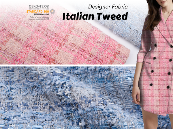 Italian Tweed Fabric ,  Coat Fabric - 6193