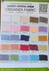 Luxury Crystal Sheer Organza Fabric