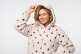 Embroidered Plush Sherpa Fleece Fabric -8055