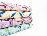 Bamboo Viscose Blend Stretch Woven Fabric – Illustrated Graphic Abstract Print- 7068/2880