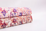 23 Momme Stretch Bamboo Silk Blend Fabric – Kaleidoscope Floral Watercolor Print - 7247