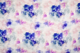 23 Momme Stretch Bamboo Silk Blend Fabric – Watercolor Tie-Dye Print - 7247