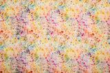 23 Momme Stretch Bamboo Silk Blend Fabric – Abstract Monet Floral Print - 7247