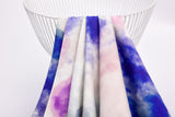 23 Momme Stretch Bamboo Silk Blend Fabric – Watercolor Tie-Dye Print - 7247